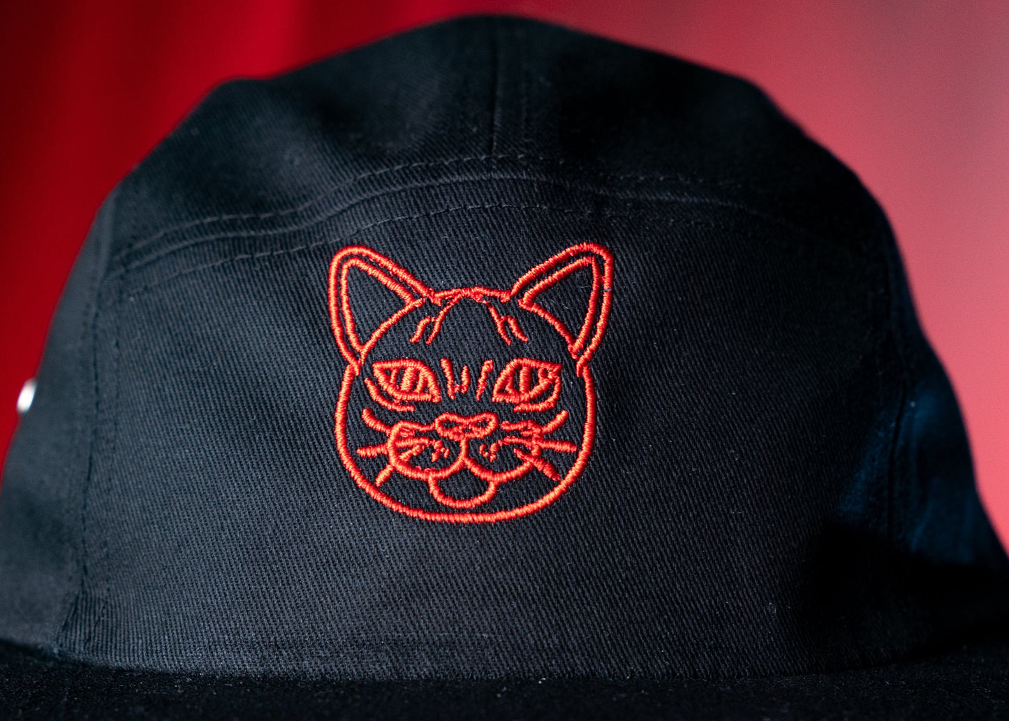 Cat Logo 5 Panel Cap